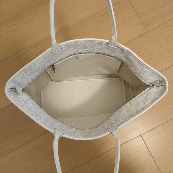Goyard Goyardine White Saint Louis PM Tote bag - Picture 3 of 5